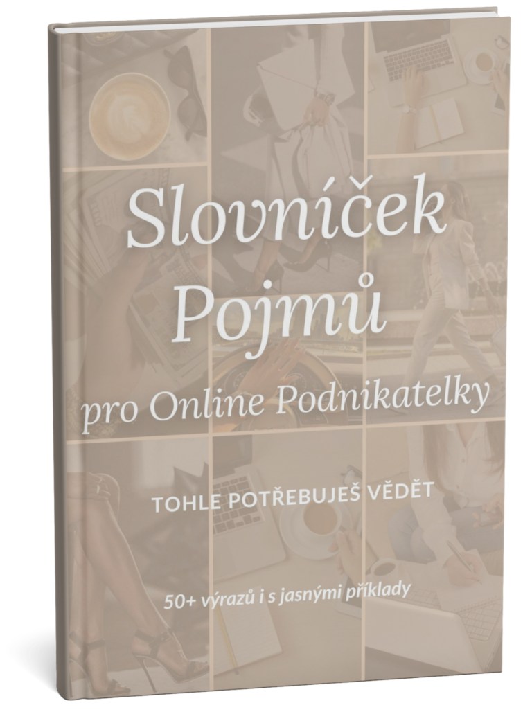 Slovnicek pojmu pro online podnikani - mockup