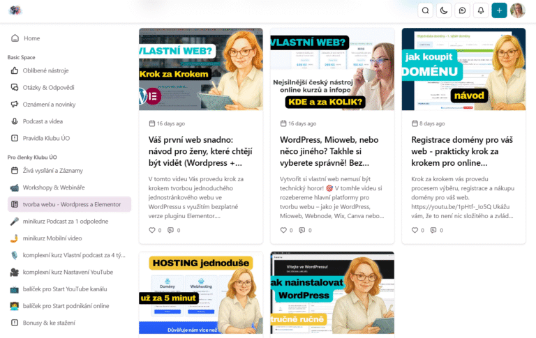 Pro podnikatelky jak založit vlastní web