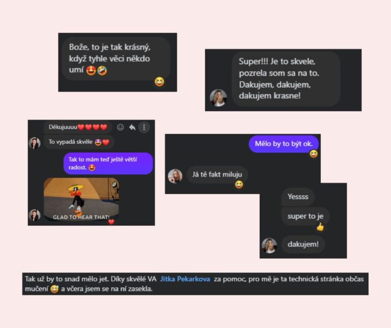jitka pekarkova reference uspesna online