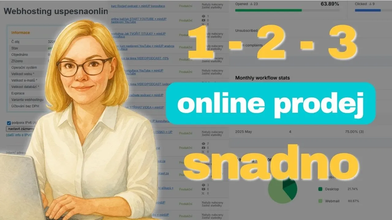základní nástroje pro online prodej - úspěšná online Jitka Pekárková